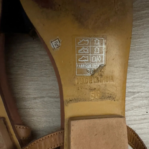 FREE PEOPLE Korine Cow Hair Flat in Black size 5.5 US - Picture 3 of 6